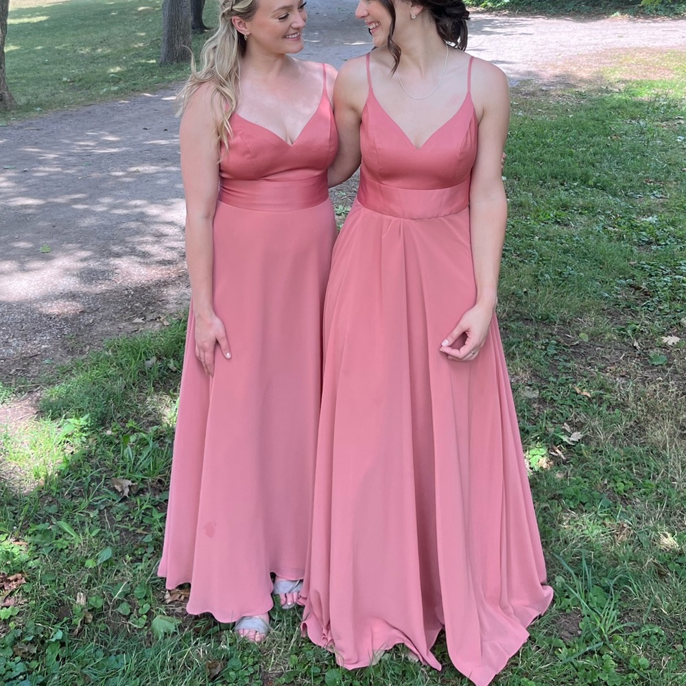 Size 6 Sedona colour DAVIDS BRIDAL bridesmaid dress